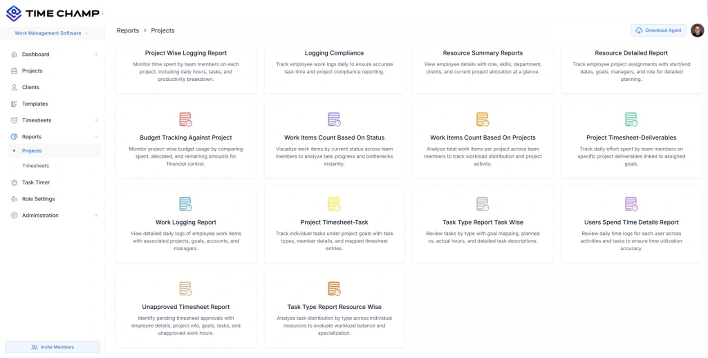 analyze task reports dashboard